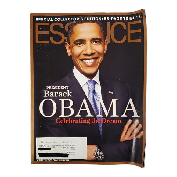 Essence Magazine 2009 Barack Obama Special Collector's Edition 56 Page Tribute - Picture 1 of 7